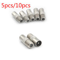 5/10pcs STB Quick Plug RF Coax F Female To RF Male Connector TV Antenna Coaxial Connector F Connector TV Coaxial plug Bar Wine Tools