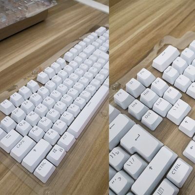 104 Pieces ABS Transparent Keycaps Mechanical Keyboard Keycaps Russian Backlit for KEY Cover for Cherry Gateron Kailh Sw Keyboard Accessories