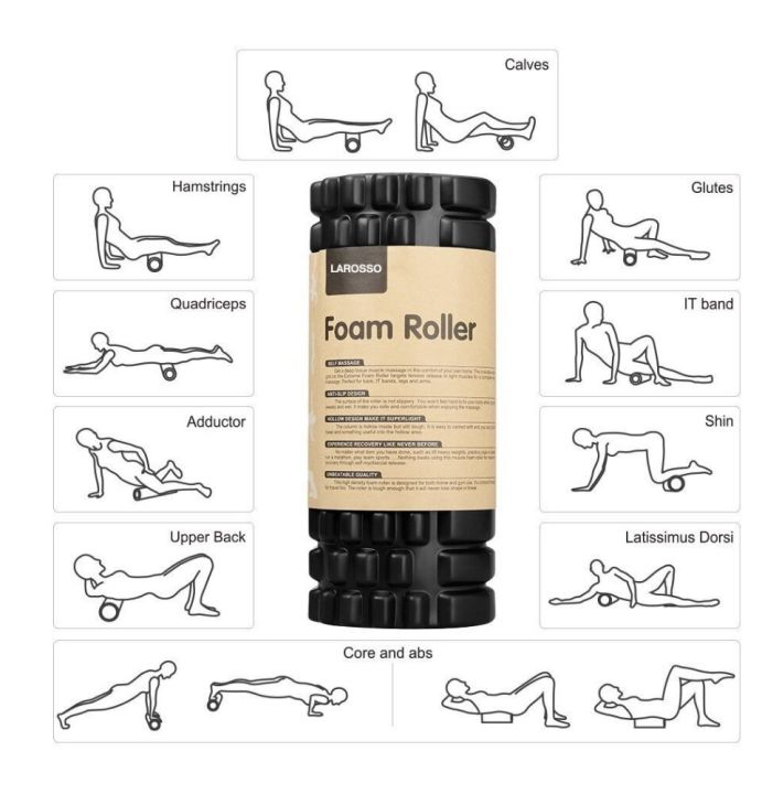 ส่งฟรี-6-ชิ้นสุดคุ้ม-โฟมโรลเลอร์-โฟมนวดกล้ามเนื้อ-โฟมลูกกลิ้ง-สำหรับเล่นกีฬา-โฟมโยคะ-yoga-foam-roller-massage-สำหรับนวดกล้ามเนื้อ-การกายภาพบำบัด