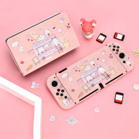 Kawaii Berry กระต่ายสำหรับ NS สวิทช์ฝาครอบป้องกันกรณี Soft TPU Shell สำหรับ Nintendo Switch OLED JoyCons สีสัน Detachabl