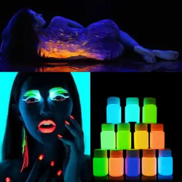 Buy Genric Glow in Dark Neon UV Body and face Paint Set of 2 Glow