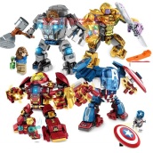 [Giá hủy diệt] Lắp ráp xếp hình Lego Các nhân vật Siêu Anh hùng Avenger Captain Ironman Thanos Thor - LEGO MG 305