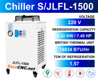 ?รับที่ร้าน? Chiller Water Cooling เครื่องชิลเลอร์ JLFL-1500 Chiller JLFL1500 ชิลเลอร์ Water Cooled Chiller Cool Cooled เครื่องทำน้ำเย็น ทำความเย็น