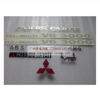 (คุณภาพสูง) เหมาะสำหรับ Mitsubishi Pajero ผ้าชีต้าสีดำ King Kong Raiders V31V32V33ดัดแปลง Mitsubishi มาตรฐาน V6 3000โลโก้รถแบบเต็ม