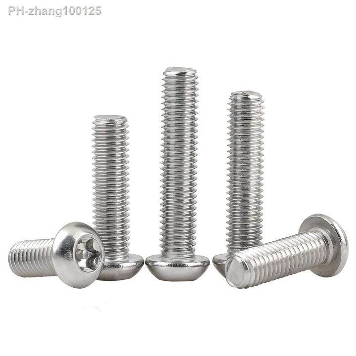 m3-m4-m5-m6-m8-m10-m12-304-stainless-steel-tamper-proof-screw-bolts-security-button-head-screws-bolts-round-pan-head-screw-bolts