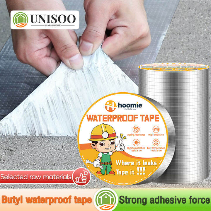 Waterproof tape, leakproof, aluminum tape, butyl glue, fill leaks, firmly prevent leaks, repair