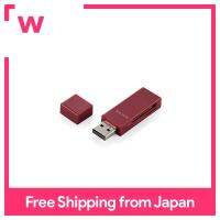 Elecom card reader/stick type/USB2.0 compatible/SD+microSD compatible/red