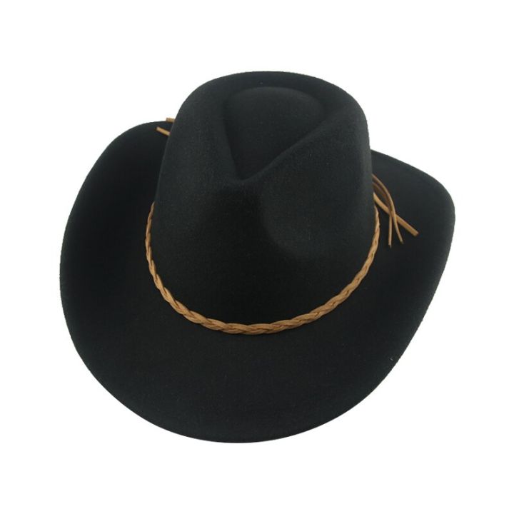 หมวกหมวกสําหรับผู้หญิง-หมวกคาวบอย-สีกากี-อูฐ-สีดํา-ปานามาตะวันตก-หมวกคาวบอย-ฤดูหนาว-แจ๊ส-หมวกผู้ชาย-หมวกผู้ชาย-sombrero