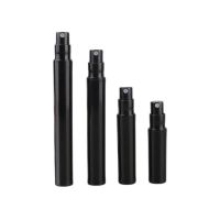 100PCS/LOT  2Ml 3Ml 4Ml 5Ml  Black Plastic Perfume Pen Atomizers Clasp Refillable Small Sample Spray Bottle