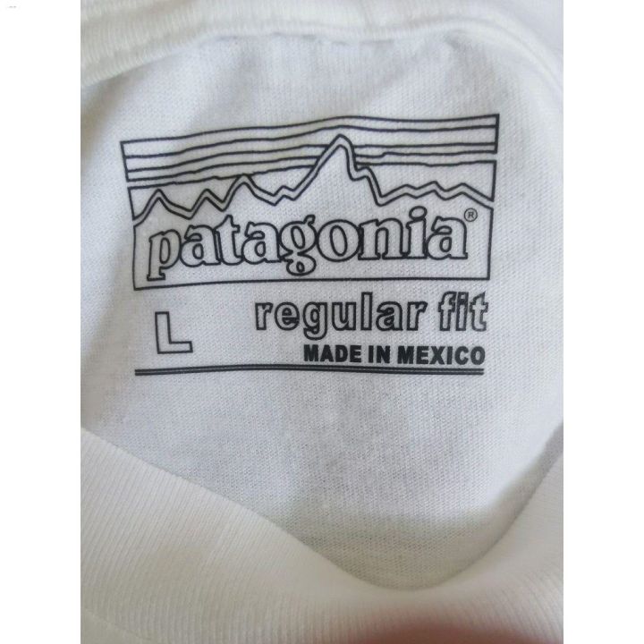 patagonia-ลายกราฟฟิคคลาสสิกเข้ากับทุกชุดเสื้อยืดผ้าฝ้ายในระดับสากล