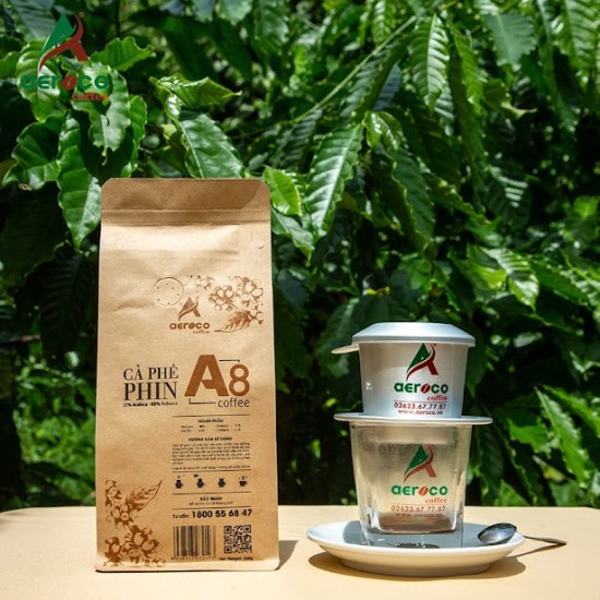 Cà phê bột a8 aeroco coffee, cafe xay nguyên chất 100% rang mộc hậu vị - ảnh sản phẩm 2