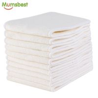 [Mumsbest]10Pc Pure Bamboo Inserts Reusable Diaper Washable layer Inserts Diaper Ecological Liners For Baby Eco-friendly Booster