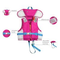 Kids Swim Vest Children Life Jacket Boys Girls Swimsuit Buoyancy Swimwear15-35kg Buoyancy 75N Swim Trainer Vest with Neck Pillow  Life Jackets