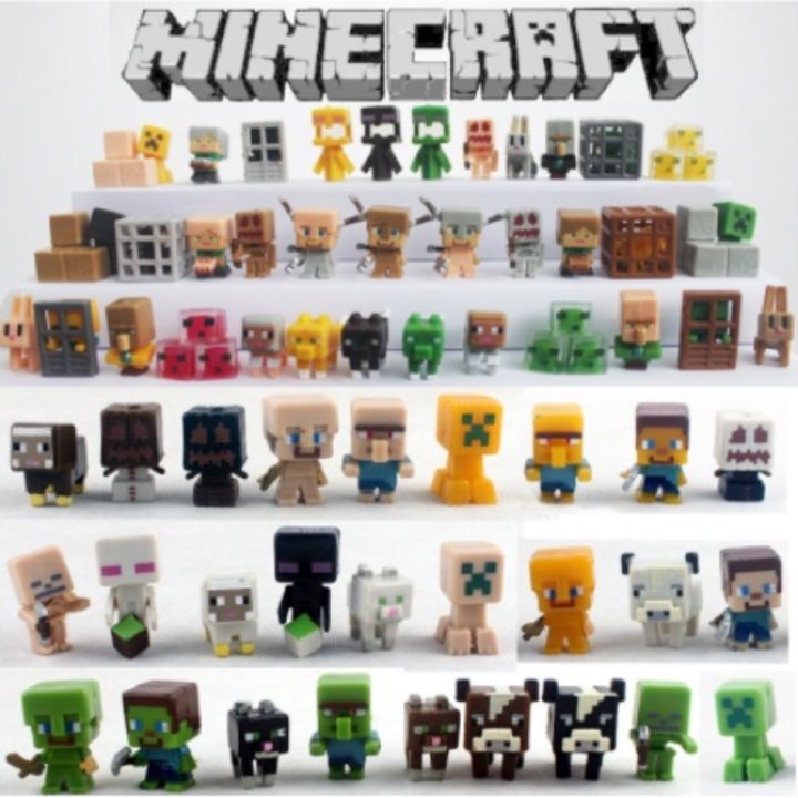 Etjgfhy (ready To Ship) Minecraft Mini Enderman Steve Alex Figure Toy 