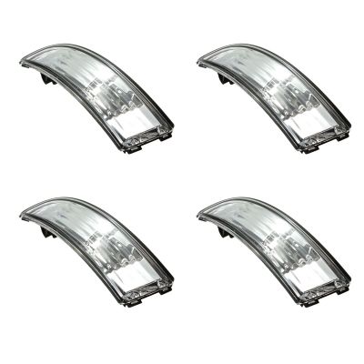 4X Left Mirror Turn Signal Lights Door Wing Mirror Indicator Cover Light Repeater Housing for Ford Fiesta Mk8 2008-2016