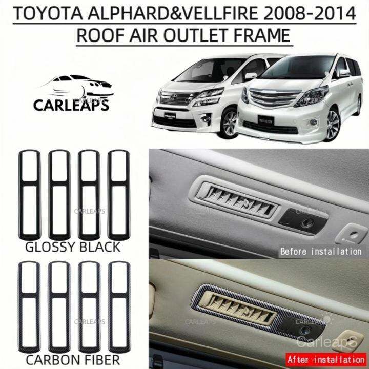 Carleaps Toyota alphard vellfire anh20 2008-2014 carbon fiber roof air ...