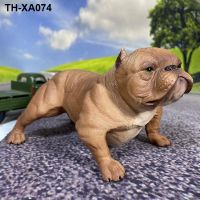 large solid static animal model bully dog ​​bulldog creative pet