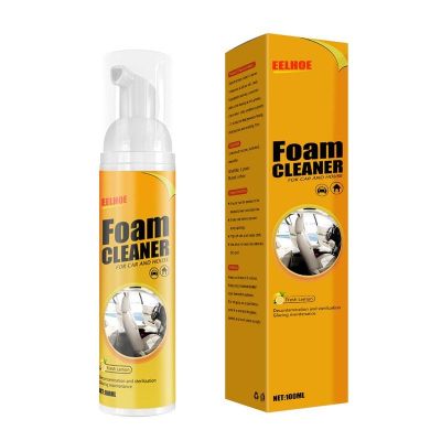 【hot】 Multifunctional Car Foam Cleaner Multipurpose Sprays Lemon Flavor And UV Protection Cleaning Detergent