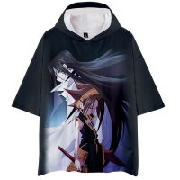 Sudadera con capucha de dibujos animados de Japón para hombre y mujer, jersey de moda con estampado 3d de Shaman King, Tops de manga corta con capucha de Anime Harajuku