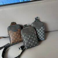 TOP.1LV ผู้ชาย3สี,คลังสินค้าพร้อมผู้ชายมีซิปหลายกระเป๋ากระเป๋าคาดเอวคลาสสิค