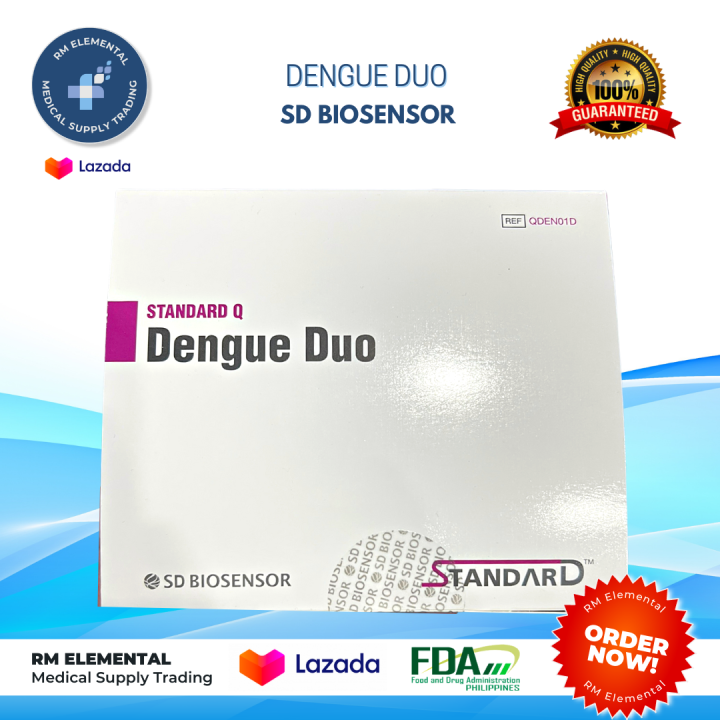 Dengue duo test kit, SD biosensor(SQ) 10test Lazada PH