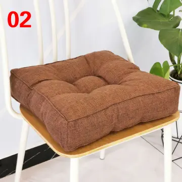 1pc Solid Color Corduroy Floor Cushion, Thick Plush Tatami Pillow For Bay  Window, Extra Large