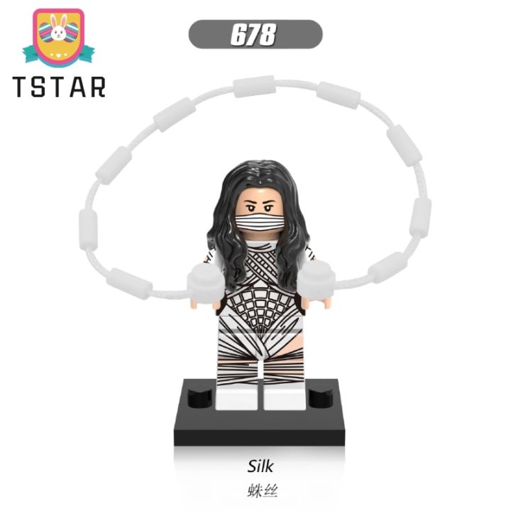 tstarอีแร้งผ้าไหมสไปเดอร์แมน-x0168-kids-toys-บล็อกตัวต่อ-cod