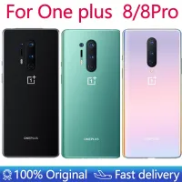 ใหม่กระจกหลังประตูฝาหลังปิดโทรศัพท์หลังสำหรับ Oneplus 8 Pro เคสฝาครอบแบตเตอรี่พร้อมเลนส์กล้องถ่ายรูปสำหรับ Oneplus 8 Oneplus 8 8T