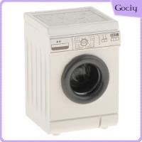 เครื่องซักผ้า Gociy: 12เครื่องซักผ้าบ้านตุ๊กตาเฟอร์นิเจอร์สีขาว