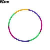 Honrane Detachable 50/60cm Colorful Plastic Hula Kids Children Fitness Sports Hoop Tool