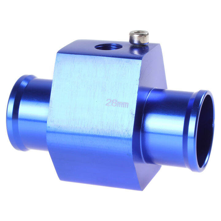 Water Temperature Temp Sensor Guage Adapter 28mm Aluminium With Clamp 