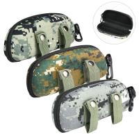 【LZ】❡  Tactical Camo Molle Eyewear Holder com fivela EVA Glasses Case Portable Sunglasses Box EDC Pouch Storage Bag for Outdoor Sports