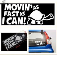 Studyset IN stock Funny MOVINAS FAST AS I CAN Pattern Car Reflective Warning Sticker