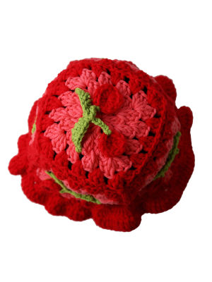 [hot]Women Hollow Out Crochet Knitted Hat Ins Boho Flower Pattern Bucketed E-Girls Hat Crochet Bucket Ha