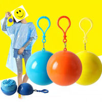 Lohas Handy Portable Rain Ponchos Ball for s Disposable Extra Thick Emergency Waterproof Raincoat Colorful Poncho with Hook