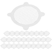 30 Pcs Disposable Shower Drain Hair Catcher Cover for Showers &amp; Bathtubs Mesh Stickers Mesh Filter Sink Strainer Sticker