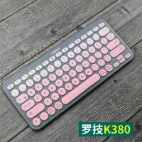 【CPH Digital store】แป้นพิมพ์ไร้สายเคสสำหรับ Logitech K380มีสีสันสำหรับเราซิลิโคนนิ่มตัวป้องกันภาษาอังกฤษแบบบางฟิล์มติดเครื่องบางเฉียบ