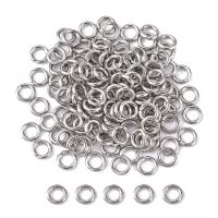 304 Stainless Steel Open Jump Rings Stainless Steel Color 18 Gauge 5x1mm Inner Diameter: 3mm about 131pcs/10g