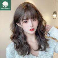 AVIANA Fasion วิกผมยาวปานกลางวิกผมหยิกสั้นวิกผมทรงโลลิต้าคอสเพลย์วิกผมบ็อบไฟเบอร์กันความร้อนน้ำตาลสำหรับเด็กผู้หญิงฟูแบบธรรมชาติ
