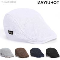 ✥✖ TOHUIYAN Summer Mens Hats Breathable Mesh Newsboy Caps Outdoor Baker Boy Boinas Cabbie Hat Fashion Driving Flat Cap For Women