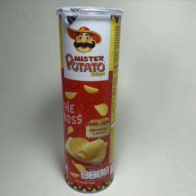 (1 ชิ้น)มิสเตอร์โปเตโต้ มันฝรั่งทอดกรอบ รสดั้งเดิม  ขนาด 100กรัม Mister Potato Crisps Original Flavour 100g