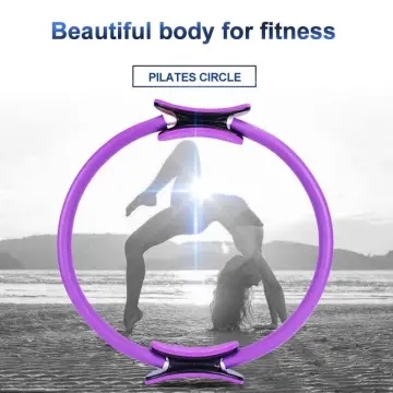 Pilates Ring - Magic Circle Inner Thigh Exercise Equipment 38cm Power Magic  Circle w/Dual Foam Gripped - Home Fitness Workout，for Abs Thighs and Legs  (Color : Purple): Buy Online at Best Price