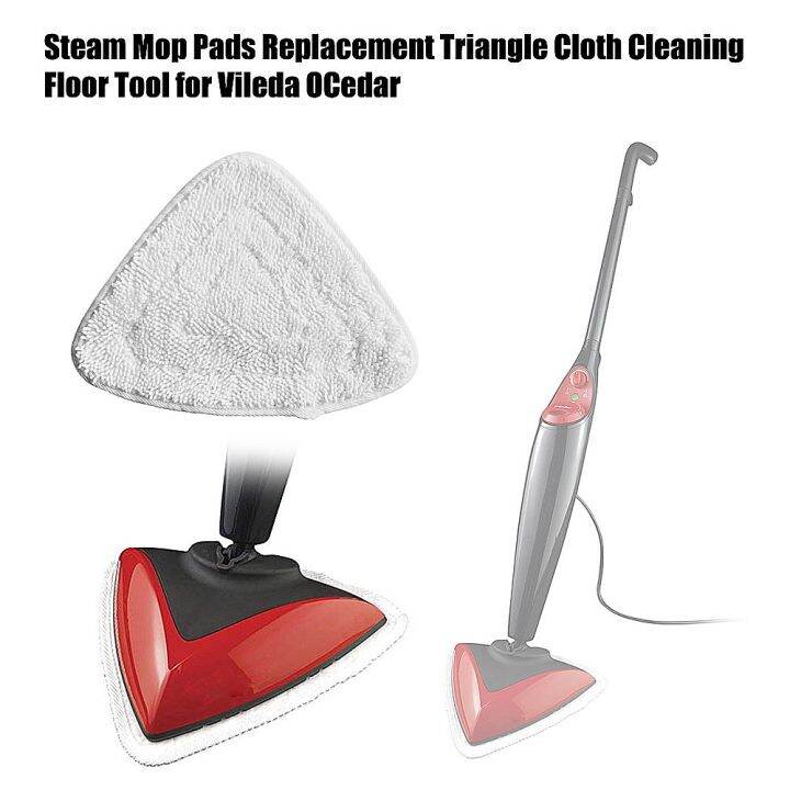 2pcs-steam-mop-pads-replacement-triangle-cloth-cleaning-floor-tool-for-vileda-steam-mop-strong-water-absorption-quick-drying