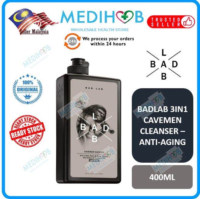 BAD LAB [CAVEMAN CLEANER] 3IN1 Hair, Face & Body Cleaner With Vitamin