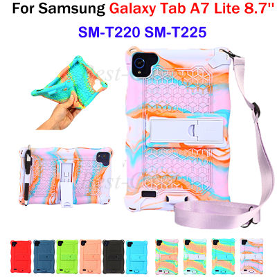 เคสป้องกันแท็บเล็ตพีซีสำหรับ Samsung Galaxy Tab A 7 Lite 8.7 2021 SM-T220 SM-T225 Teclast T 40S 10.4 เคสซิลิโคนนิ่ม2023ขาตั้งปรับได้เคสสำหรับ Galaxy Galaxy Tab A 7 Lite 8.7