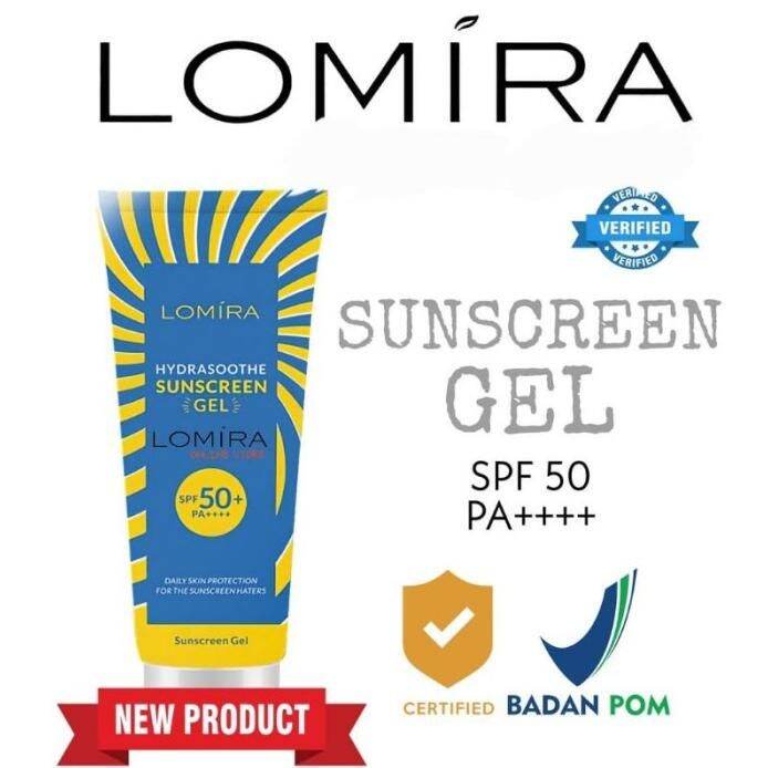 LOMIRA Hydrashoothe Sunscreen Gel SPF50 PA+++ Lazada Indonesia