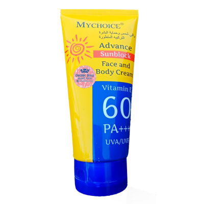 กันแดดมายช้อยส์ My Choice Advance Sun Block SPF 60 PA+++ 150 g.