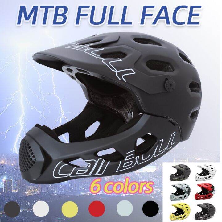 Full Face Helmet MTB With Sun Visor Bicycle Helmets For Men Adult
