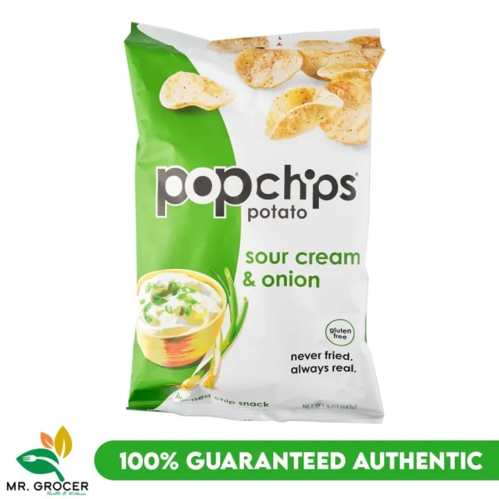 Popchips Sour Cream & Onion 142g Lazada PH