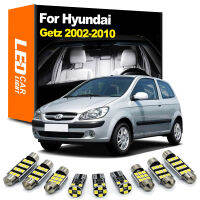 Zoomsee 10Pcs ชุดไฟ LED ภายในสำหรับ Hyundai Getz 2002-2006 2007 2008 2009 2010 Canbus รถในร่มโดมอ่าน Trunk โคมไฟ